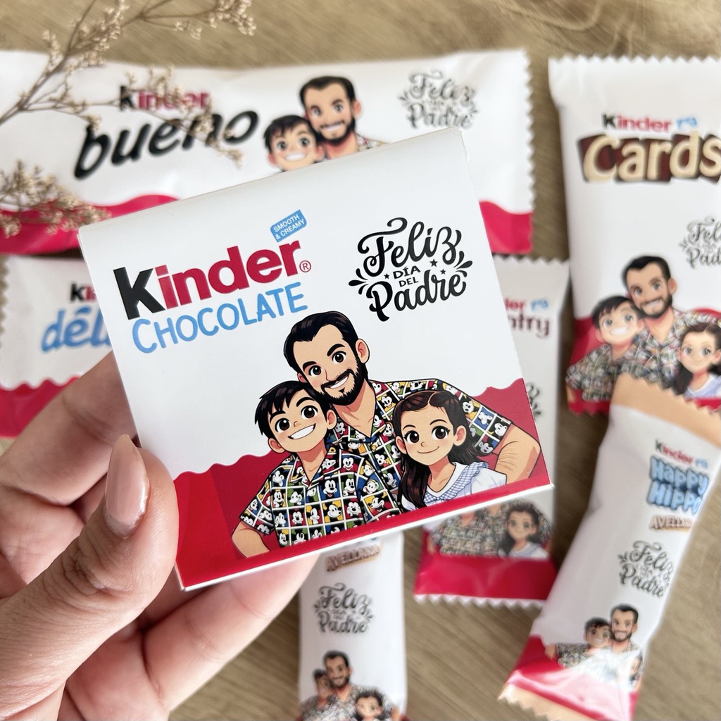 Cajita Kinder personalizada