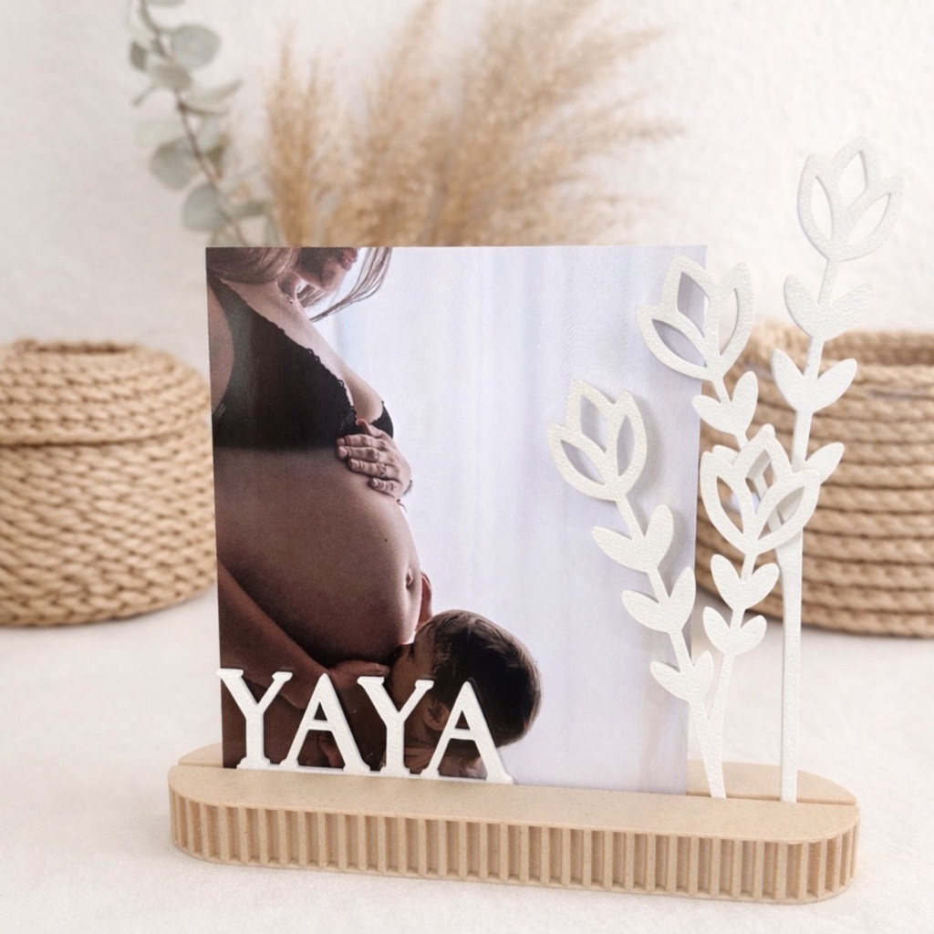 Base con flores 3D ABUELA
