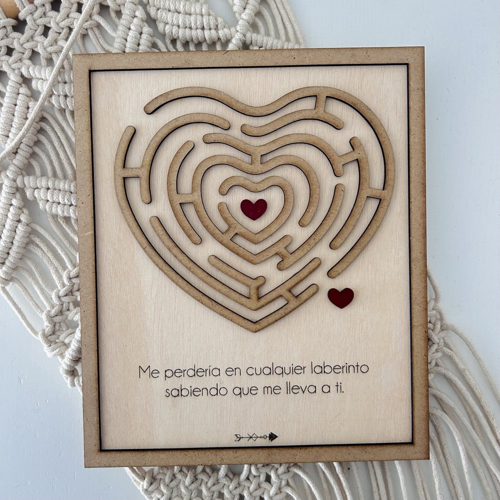 Cuadro laberinto corazón