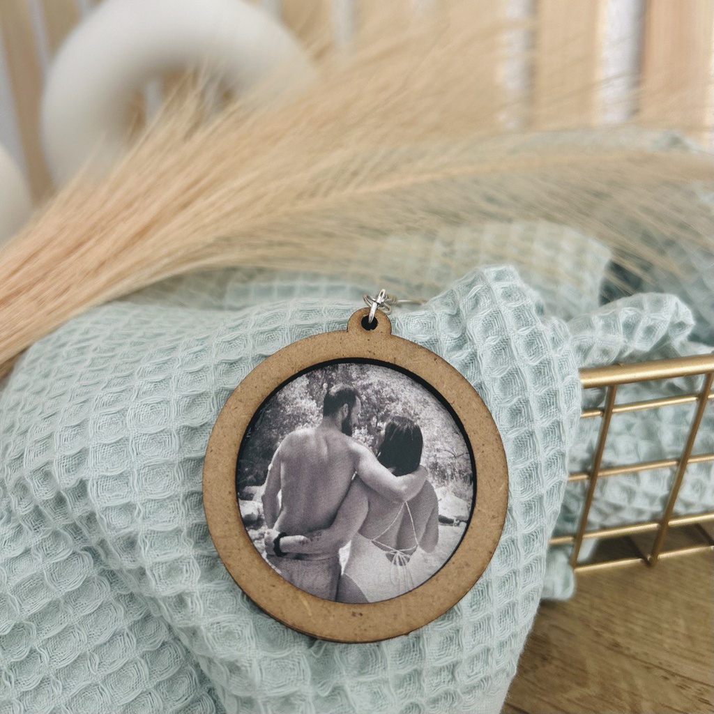 Llavero foto + frase