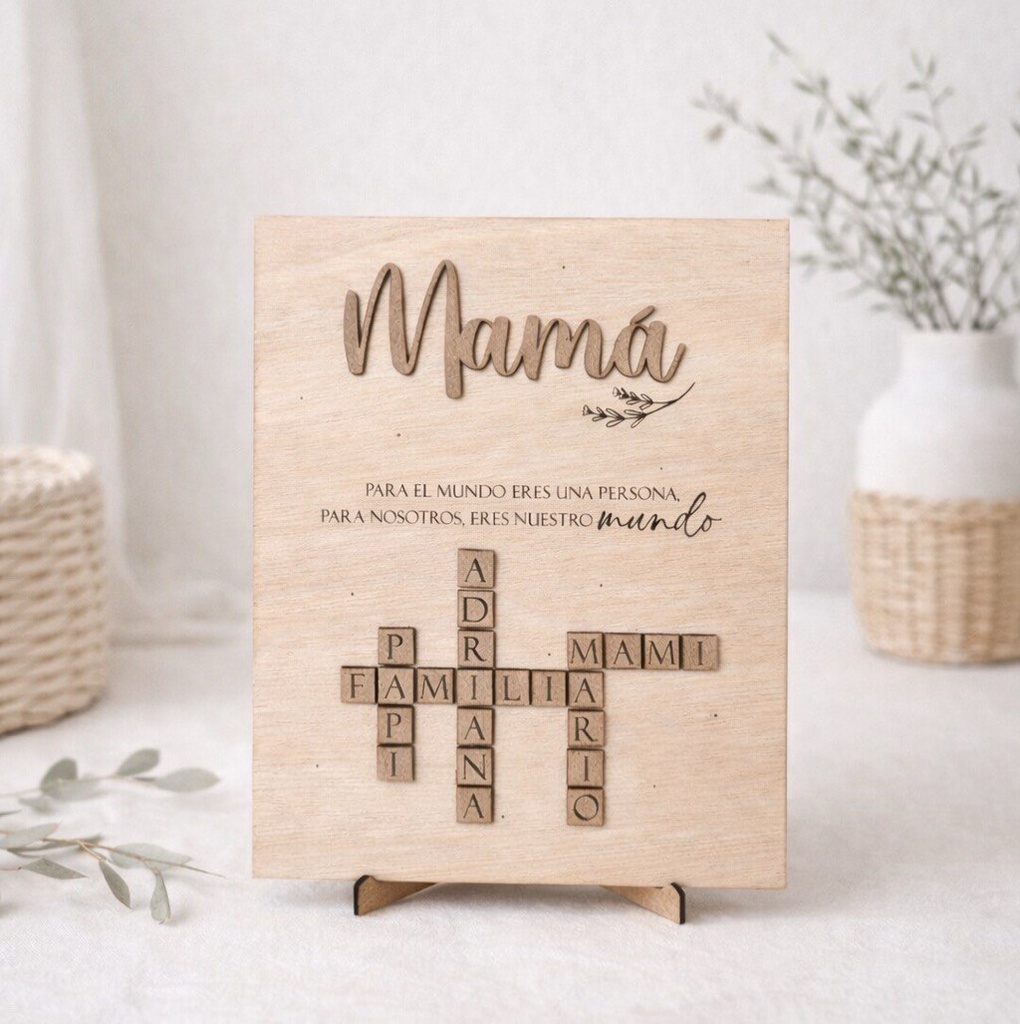 Cuadro mamá "Nuestro mundo"