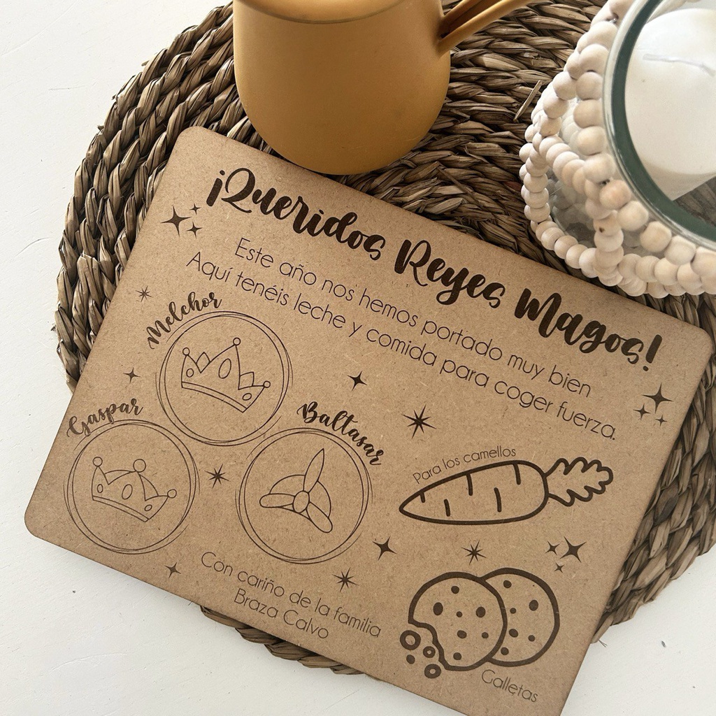 Bandeja para los Reyes Magos personalizada