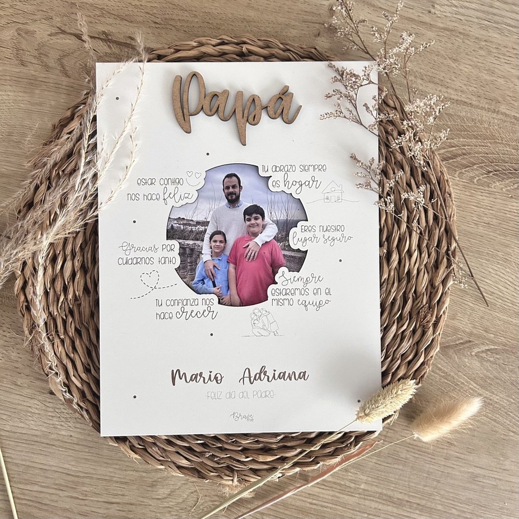 Cuadro papá con foto